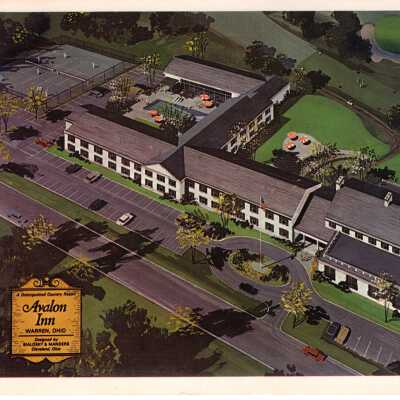 Aeriel Drawing of Avalon Inn