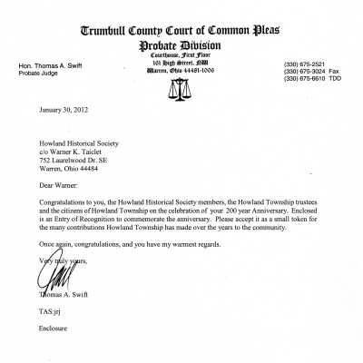 Letter & Decree of Recognition