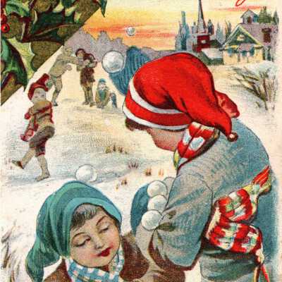Christmas postcard