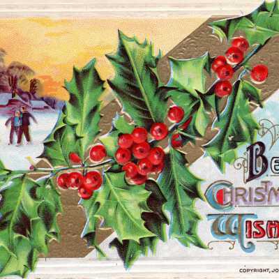 Christmas postcard