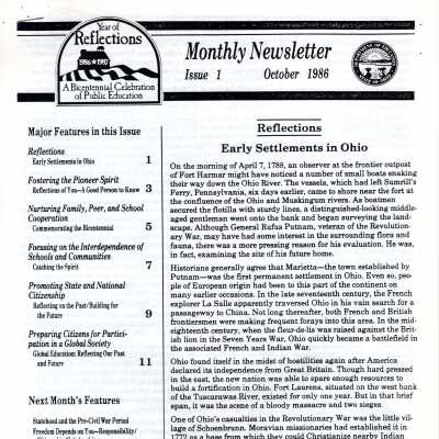 Issue 1 Public Education Bicentennial Newsletter, 1986