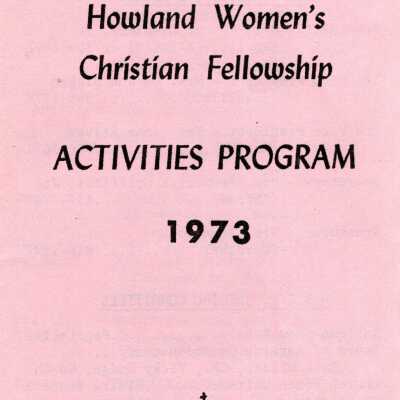 Howland Community Church 1973