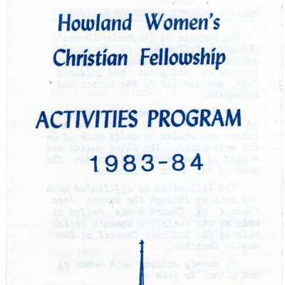 Howland Community Church 1983-84