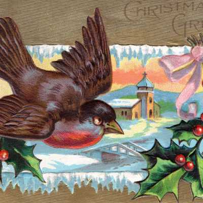 Christmas postcard