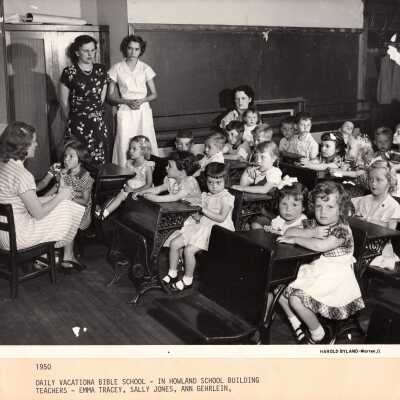 Howland Community Church Identified Photo 1950
