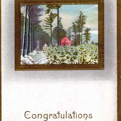 Congratulations postcard