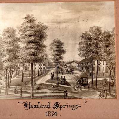 Early print of Howland Springs