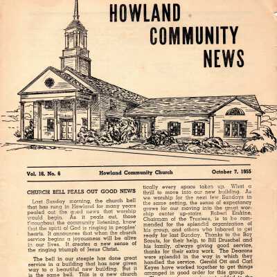 Howland Community Church Organizational 1955