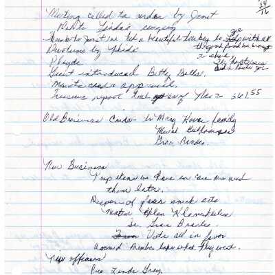 Howland Garden Club Minutes