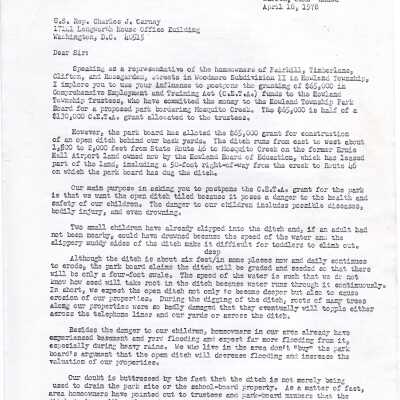 Woodmere Sewer Project 1978