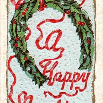 New Year postcard, 1913