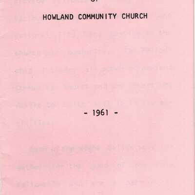 Howland Community Church 1961
