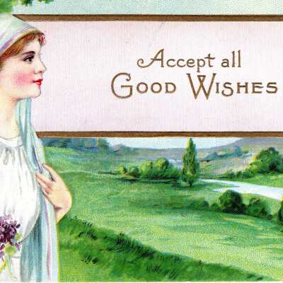 Good Wishes postcard