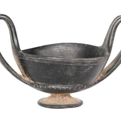 Etruscan Bucchero Kantharos