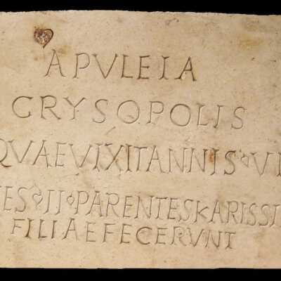 Funerary Inscription of Apuleia Crysopolis