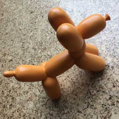 Big Top Balloon Dog Bookend - Orange