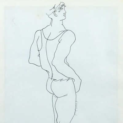 Standing male Figure by Jean Cocteau