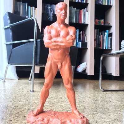 Clay Man Sculpture