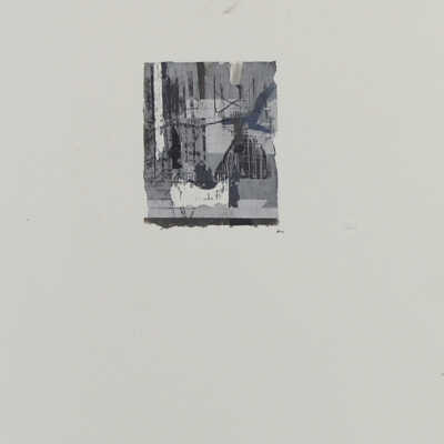 Paint and Collage (Black and Greys)