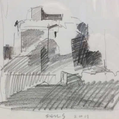 Untitled (Drawing-landscape)