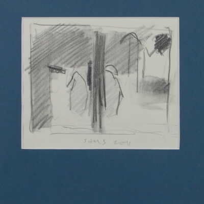 Untitled (Drawing-interior with figures)