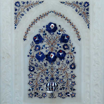 Indian Marble with Varied Inlaid Stones