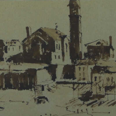 Untitled (Seaside Village scene)
