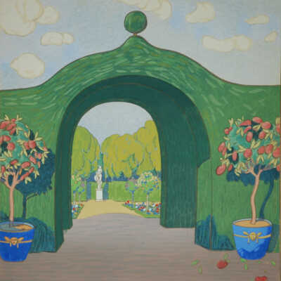 Les Jardins Précieux - Plate 7, "La Charmille"