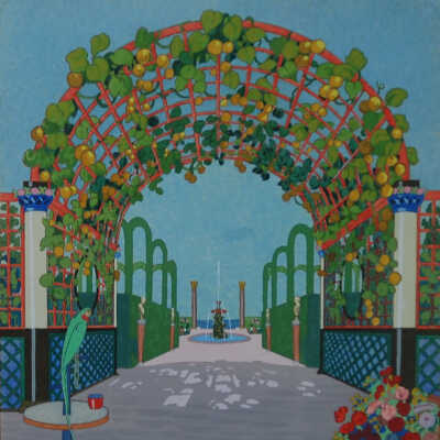 Les Jardins Précieux - Plate 6, "Le Berceau"