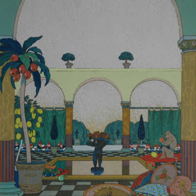 Les Jardins Précieux - Plate 5, "L'Atrium"