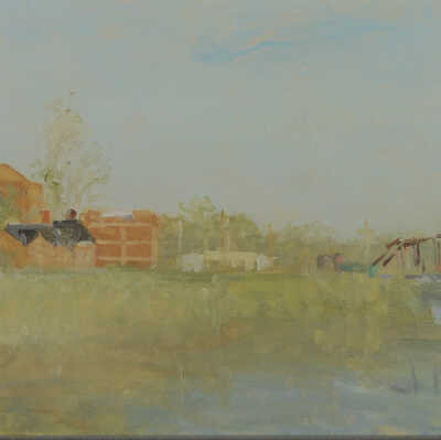 Untitled (Landscape with bridges)