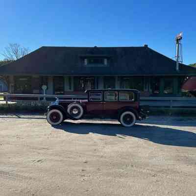The limousine in front of Freeport Station here at the Boothbay Railway Village Museum.