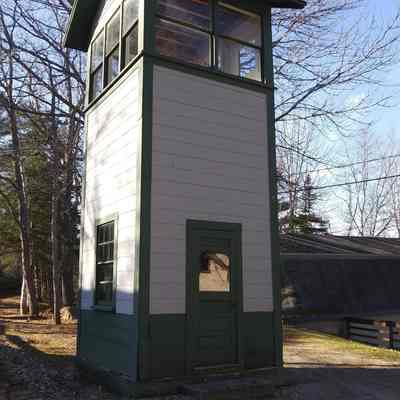 Bath Crossing Tower as it sits on museum property today
