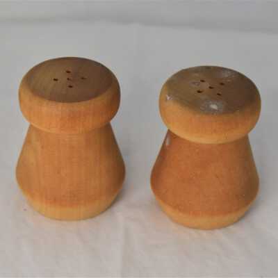 Wooden Salt and Pepper Shakers
