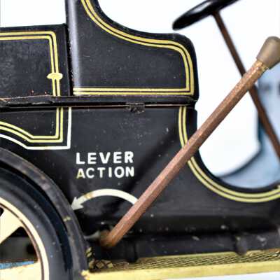 Wind-up Lever: Located on the left side