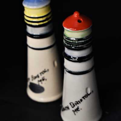 South Bristol Lighthouse Salt and Pepper Shakers