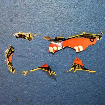 Carron Sticker: Tattered remains of the Carron sticker