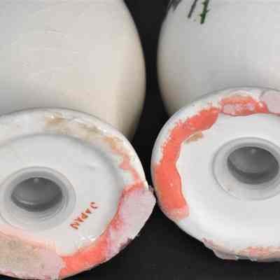 Marked "Japan" on bottom of each shaker.
