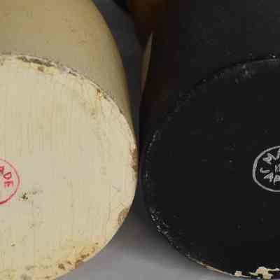 Marked on the bottom of each shaker "Made in Japan".