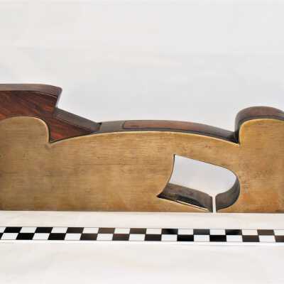 Metal Plane with Inlaid Wood