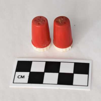 Miniature Plastic Salt and Pepper Shakers