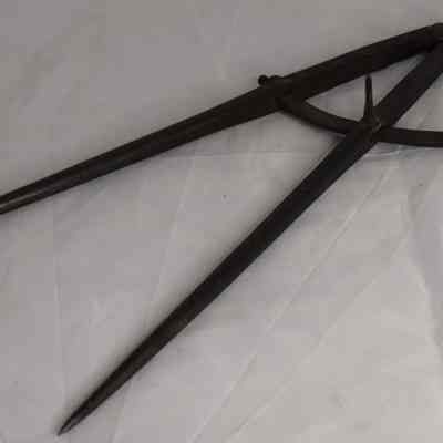 Antique Iron Wing Divider Compass