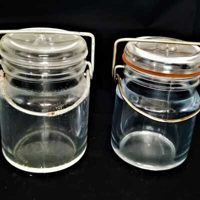 Jar Salt and Pepper Shakers