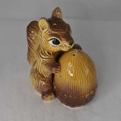 Squirrel with Acorn Salt and Pepper Shakers