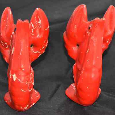 Vintage Ceramic Lobster Salt and Pepper Shakers Made in Japan