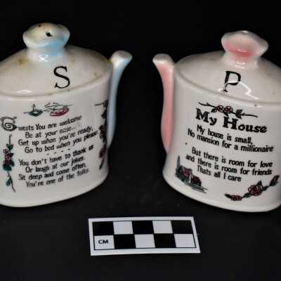 Teapot "My House" Salt and Pepper Shakers