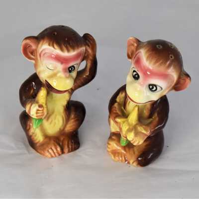 Monkey Salt and Pepper Shakers