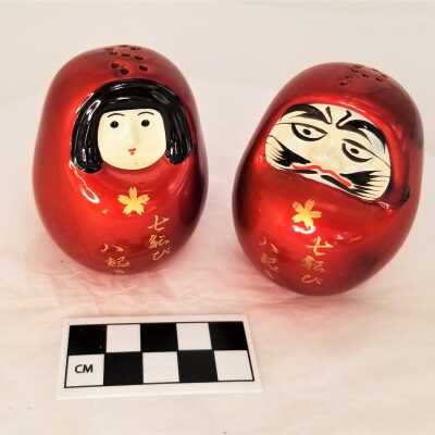 Japanese Female and Male Salt and Pepper Shakers
