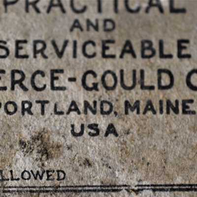 Pierce-Gould Co. Portland, ME: Located on the individual hanger containers.