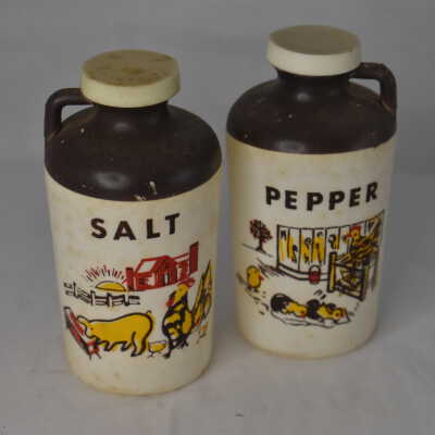 Plastic Salt and Pepper Shakers
